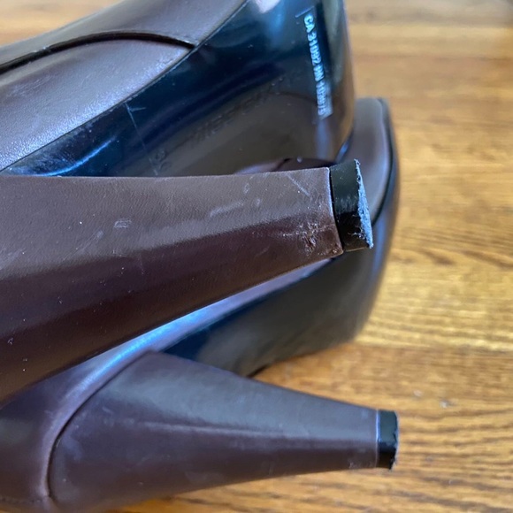 Real leather heeled booties - Picture 4 of 5